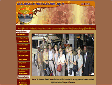 Tablet Screenshot of allseasonssafaris.com