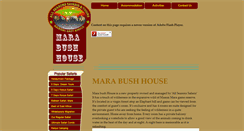 Desktop Screenshot of marabushhouse.allseasonssafaris.com
