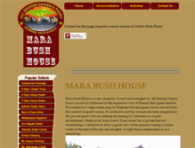 Tablet Screenshot of marabushhouse.allseasonssafaris.com